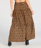 Create bold, fashion-forward looks for spring or summer with the On The Prowl High-Rise Slit Leopard Maxi Skirt in leopard print, a must-have piece from Windsor’s collection of stylish bottoms for women.