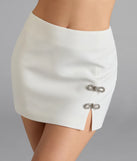 Choosing the off-white skirt says you’re ready to show off in the Love Galore Rhinestone Bow Mini Skirt, a warm-weather staple that elevates your outfit and seasonal style.
