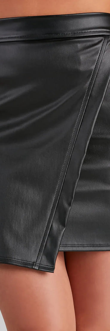 Faux-Ever Stylin' Mini Skirt