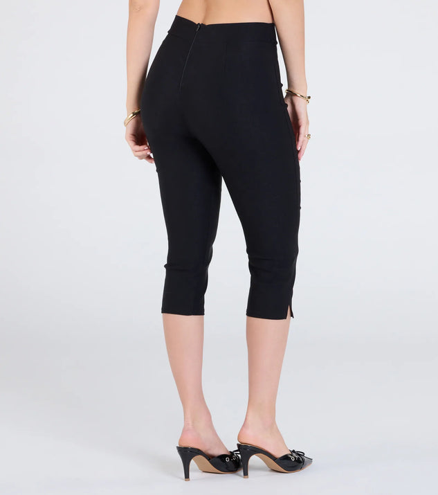 90s Sleek High-Rise Capri Pants | Windsor