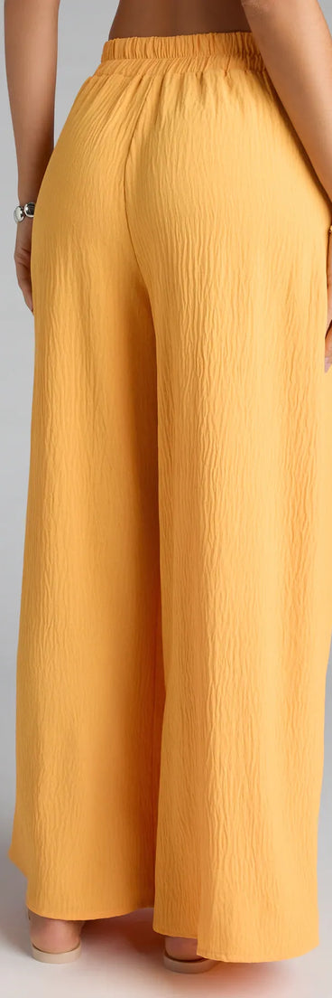 Style up your rotation with the Weekend Vibes Wide-Leg Palazzo Pants, trendy orange pants made to anchor every outfit with attitude and ease.