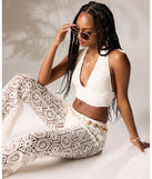 Get The Look Crochet High-Rise Pants