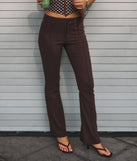 Sleek Polish High-Rise Flare Trouser Pants
