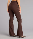 Sleek Polish High-Rise Flare Trouser Pants
