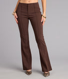 Sleek Polish High-Rise Flare Trouser Pants