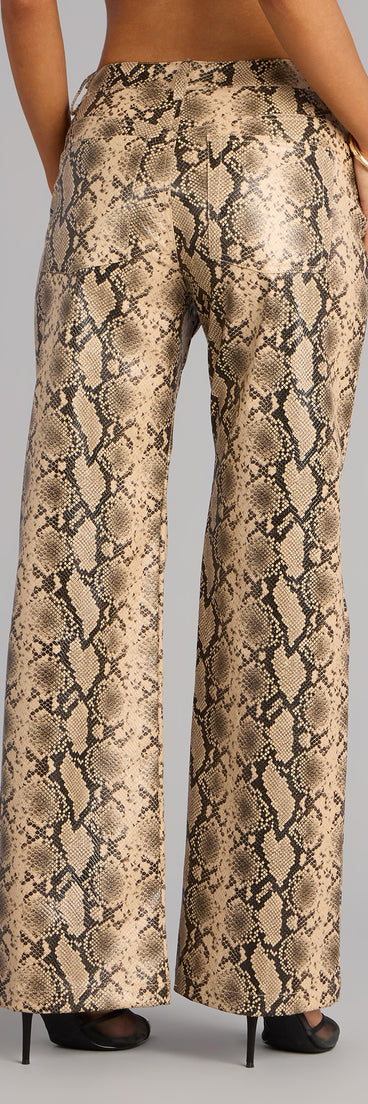 Wild Intent Snake Print Pants