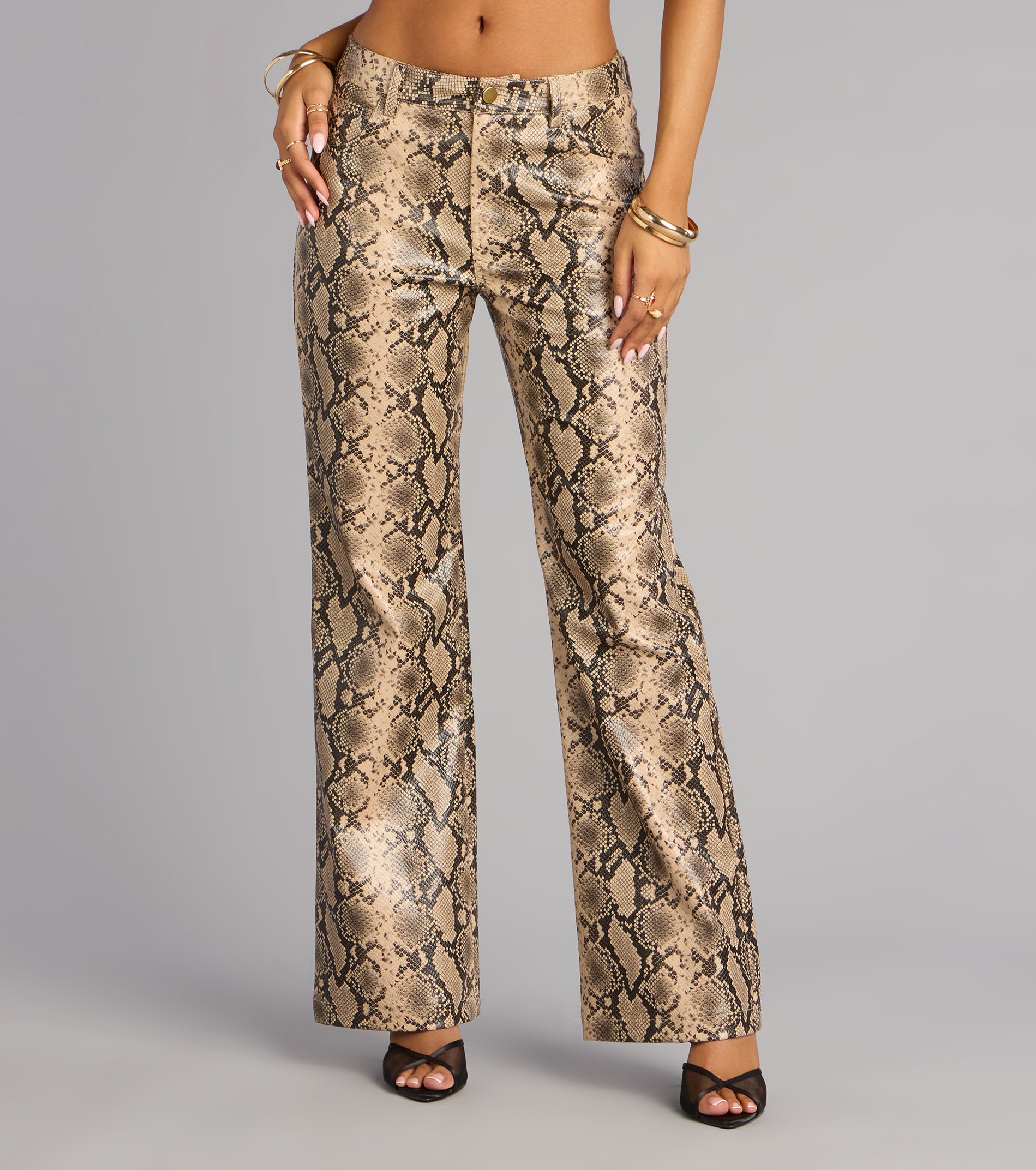 Wild Intent Snake Print Pants | Windsor