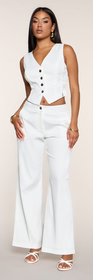 Chic Intentions Woven Trouser Pants
