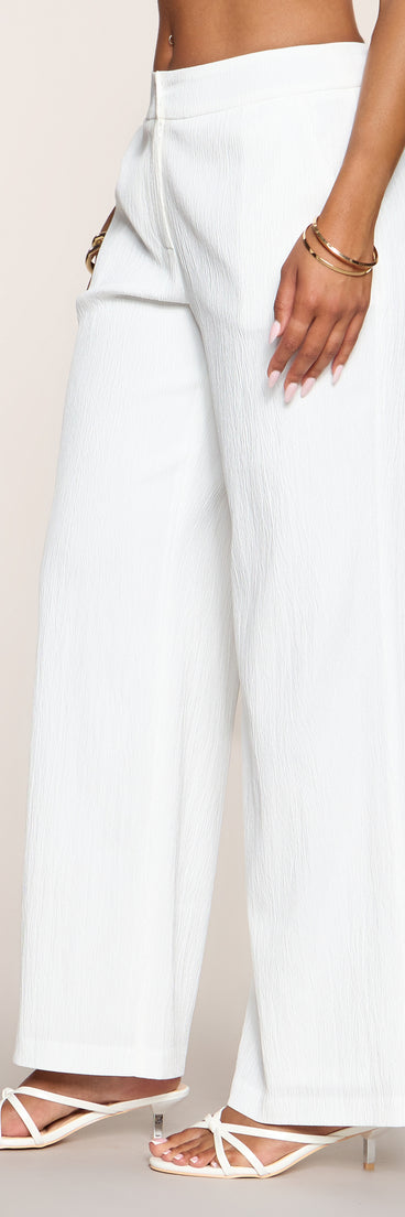 Chic Intentions Woven Trouser Pants