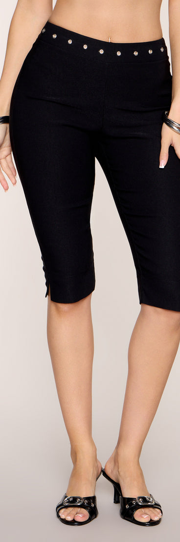 Weekend Edit Studded Capri Pants