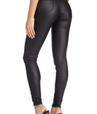 Stand Out Coated Skinny Pants