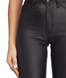 Stand Out Coated Skinny Pants