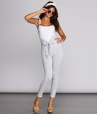 Summer Stripes Paperbag Pants