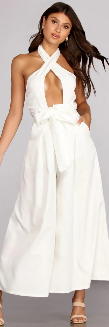 Out And About Halter Jumpsuit