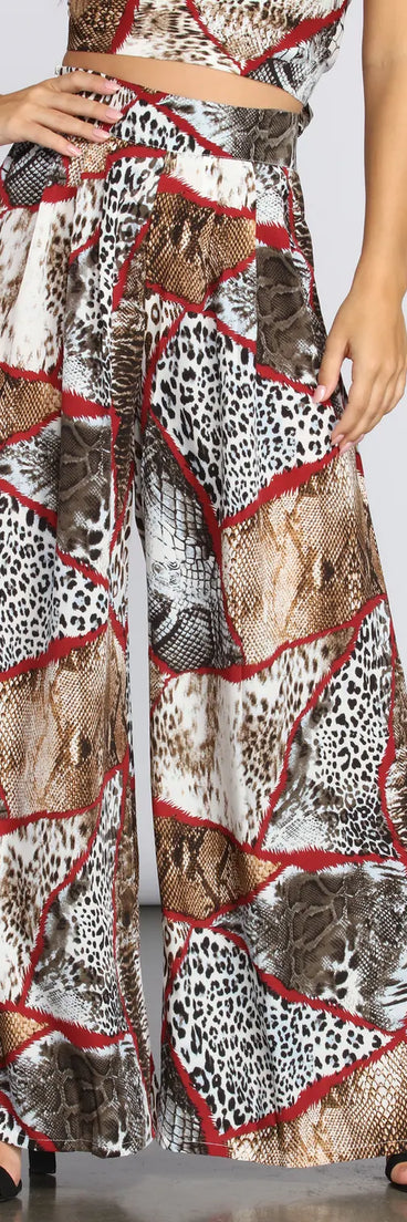 Animal Desire High-Waist Pants