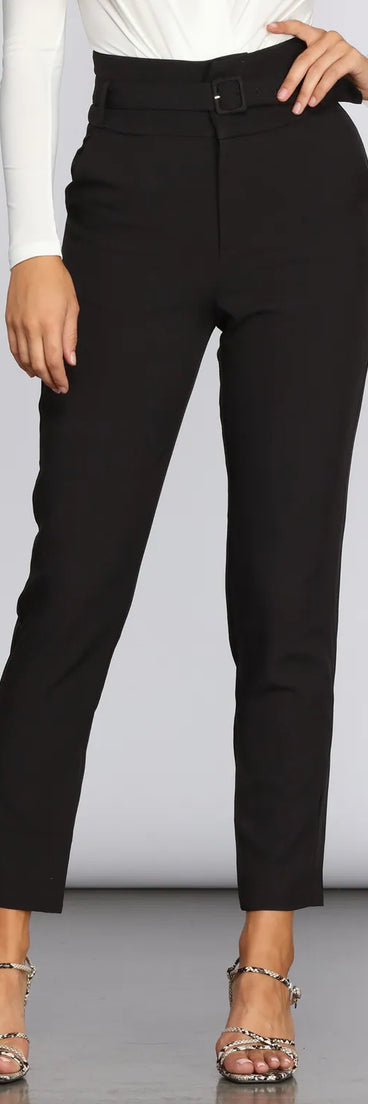 Classic And Chic Belted Pants