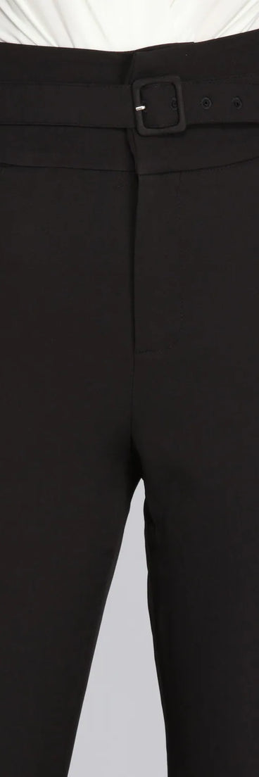 Classic And Chic Belted Pants