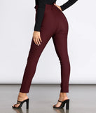 Belted Paper Bag Waist Skinny Pants