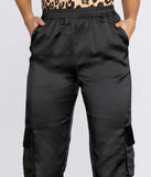 Sleek Satin Joggers