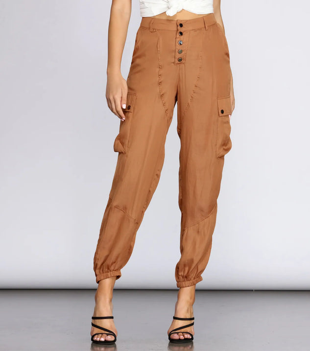 Button Down Cargo Pants