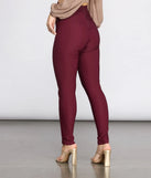 High Rise Tie Waist Skinny Pants