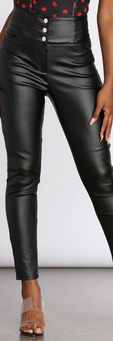 Sleek Chic Faux Leather Pants
