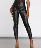 Sleek Chic Faux Leather Pants