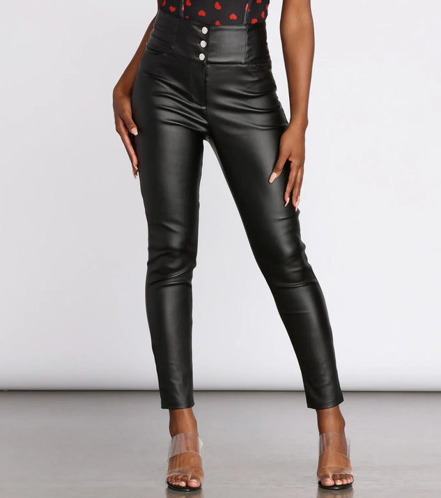Sleek Chic Faux Leather Pants