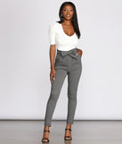 Tied To Style Jacquard Pants