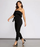 Miss Independent Strapless Tapered Jumpsuit
