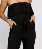 Miss Independent Strapless Tapered Jumpsuit
