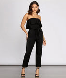 Miss Independent Strapless Tapered Jumpsuit