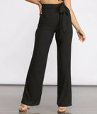 Tie Waist Wide Leg Pants