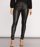 She's Edgy Coated Skinny Pants