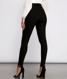 High Waist Belted Skinny Pants