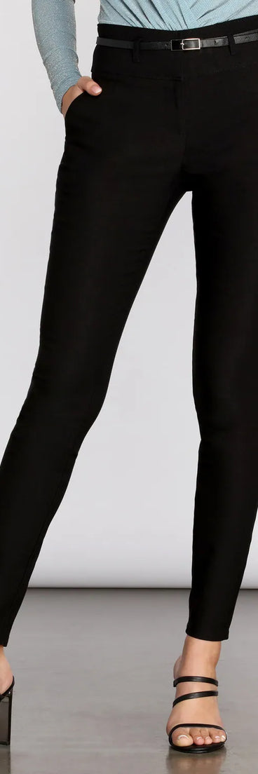 Belted Boss Babe Pants