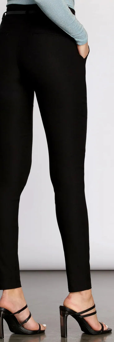 Belted Boss Babe Pants