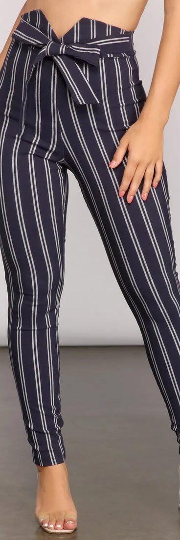 Nautical Vibes Tie-Waist Pants