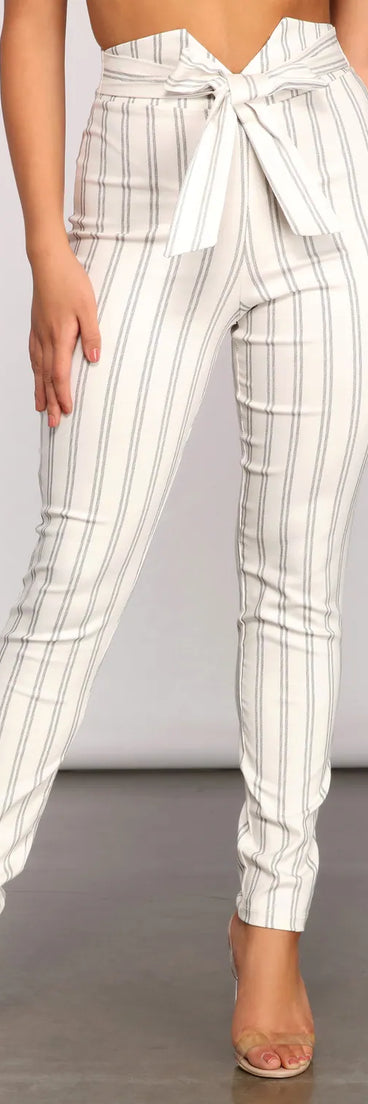 Nautical Vibes Tie-Waist Pants