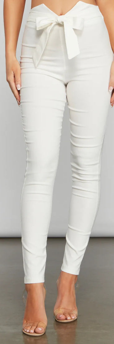 Chic Style Tie-Waist Pants