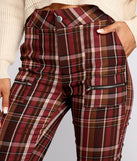 Preppy and Poised Plaid Skinny Pants