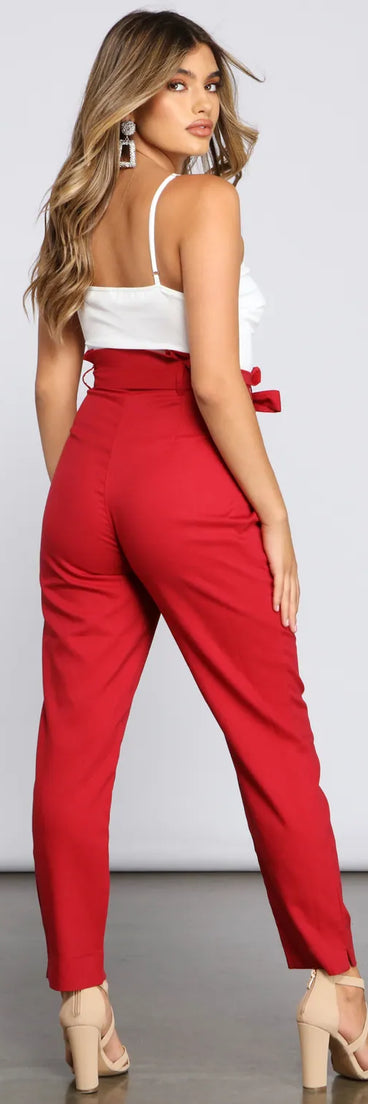 Effortlessly Stylish Tie-Waist Jumpsuit