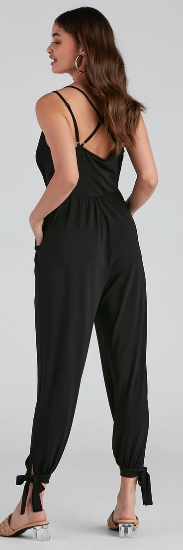 Feeling Glam And Gorgeous Sleeveless Jumpsuit