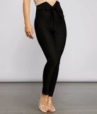 Classic And Chic Tie-Waist Skinny Pants