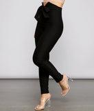 Classic And Chic Tie-Waist Skinny Pants