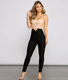 Classic And Chic Tie-Waist Skinny Pants