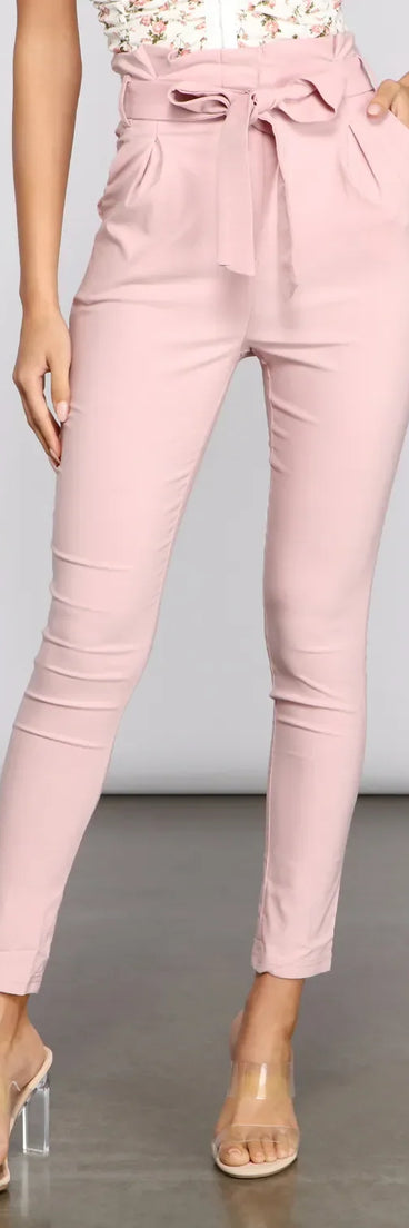 Level Up Paperbag Skinny Pants