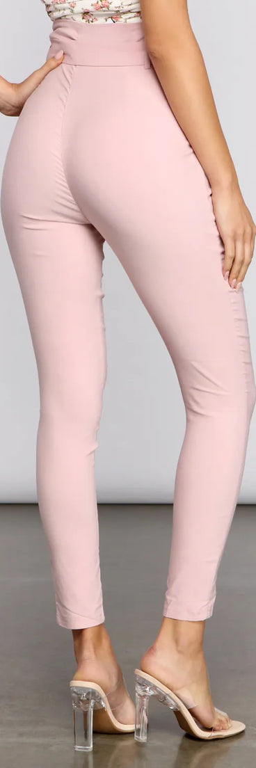 Level Up Paperbag Skinny Pants