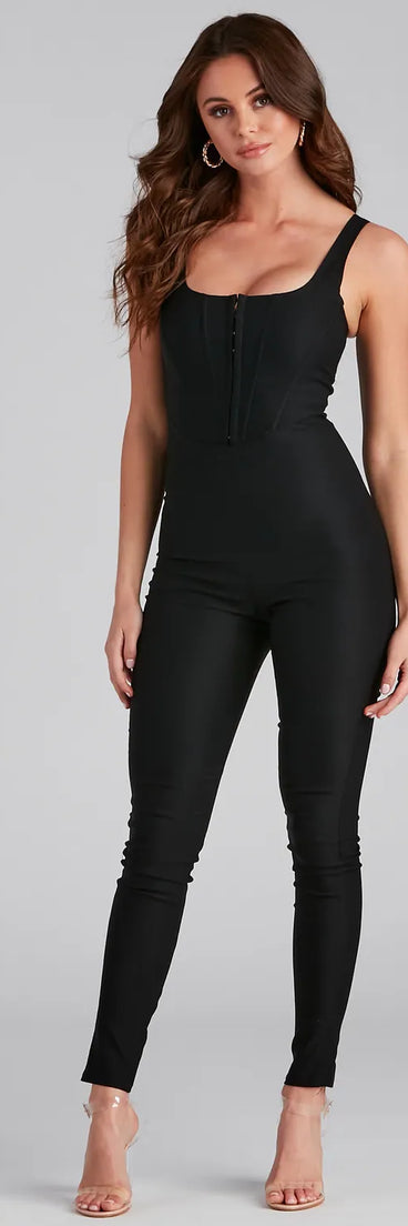 Fierce Vibes Corset Catsuit