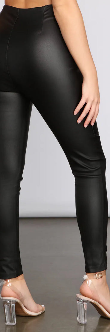 Edgy Vibes Faux Leather Pants